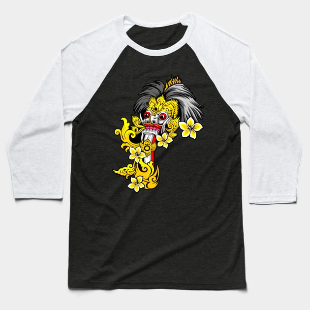 Barong Of Indonesia Culture Baseball T-Shirt by Ernish